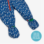 EcoSplash Waterproof Fleece Lined Puddle Suit Blue Lightning